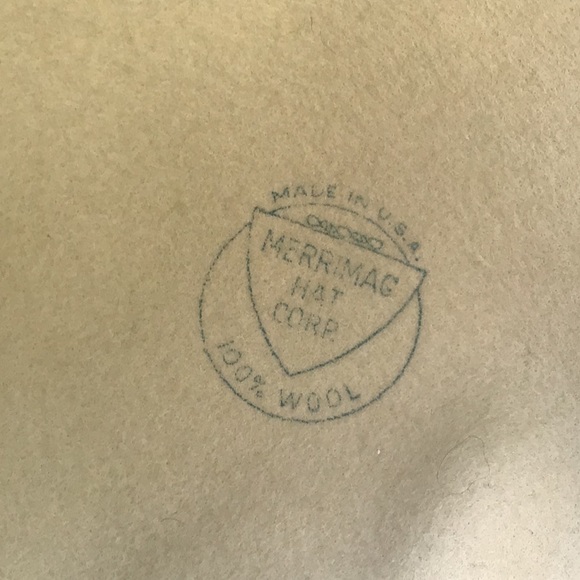 Vintage 100% Wool Hat made by Merrimack Hat Co - Picture 4 of 5